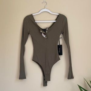 Olive Green Bodysuit